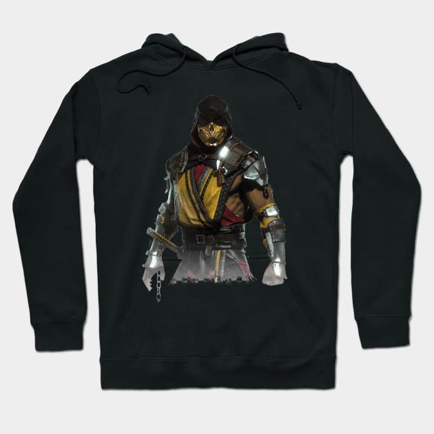 Mortal Kombat 11 Scorpion Hoodie by gruntcooker